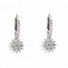 Pendientes diamantes oro blanco 18K [82-1422-P]