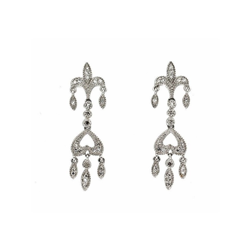 Pendientes diamantes oro 18k [82-1965-p]