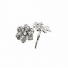Pendientes diamantes oro blanco 18K [82-41271-P]