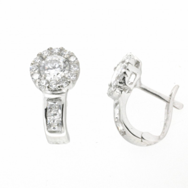 Pendientes oro blanco 18K [82-44509-1-P]