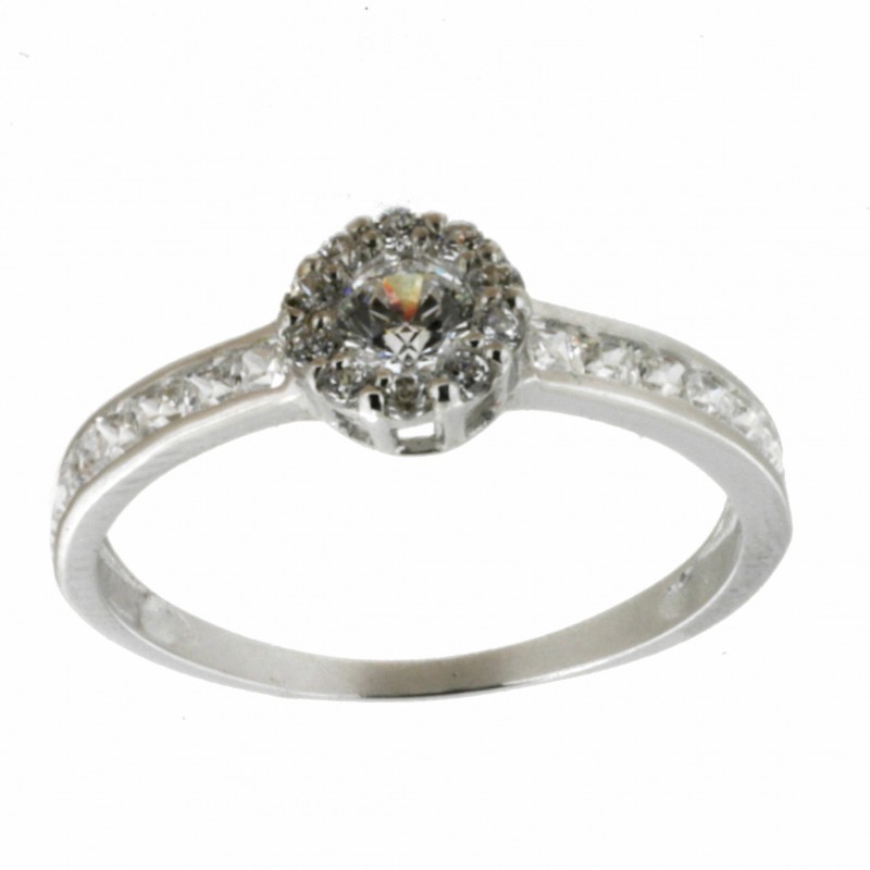 Sortija de mujer en oro blanco 18k [82-44509-1-s ]