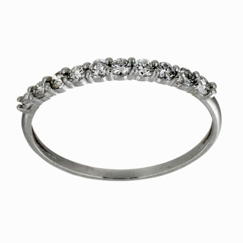 Media alianza diamantes oro blanco