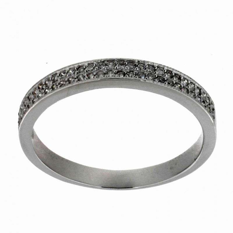 Media alianza diamantes oro blanco