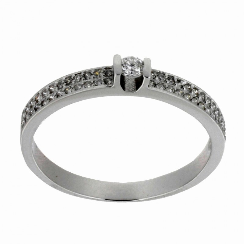 Solitario diamantes, oro 18k [ 82-60533-s ]