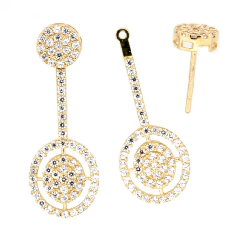 Pendientes desmontables oro 18k [82-60823-p9-839]