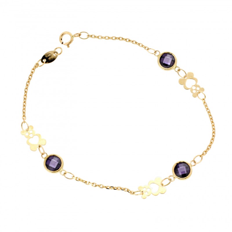 Pulsera piedra color oro 18k [82-60897-1]