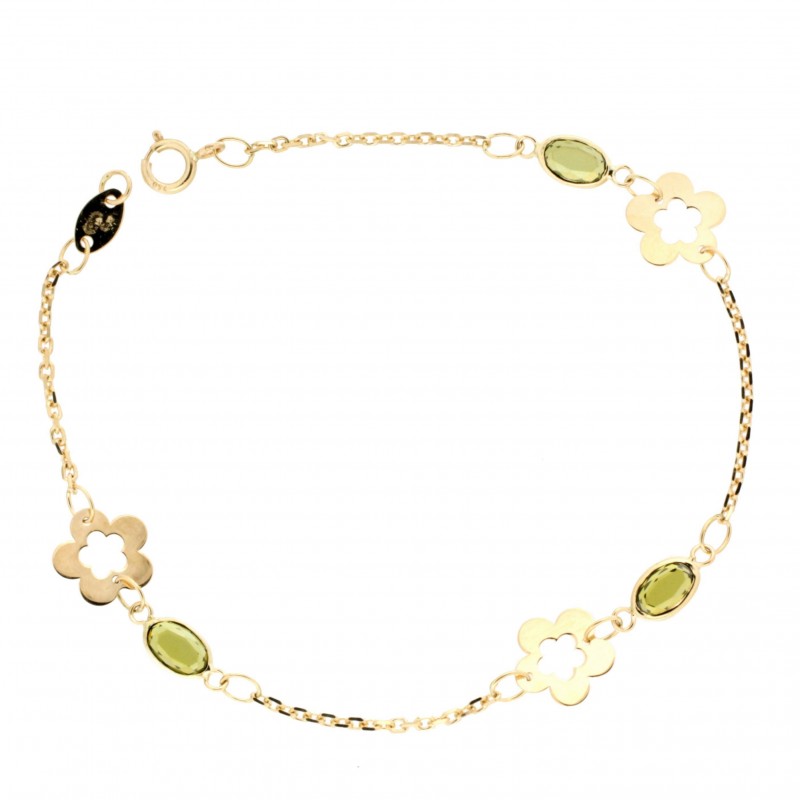 Pulsera piedra color oro 18k [82-60898-2]