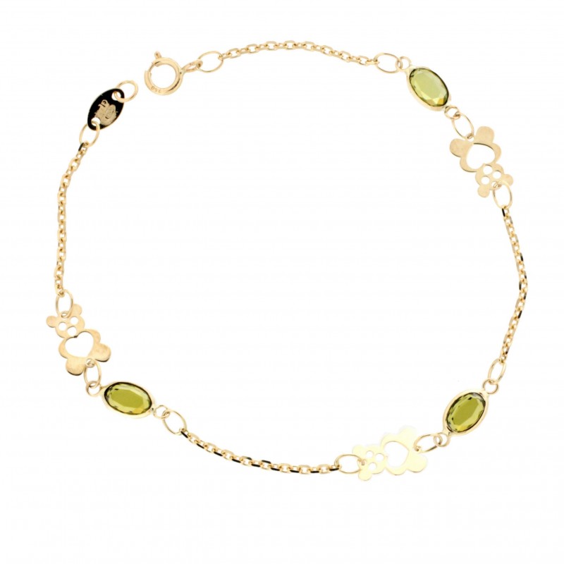 Pulsera piedra color oro 18k [82-60901-2]