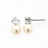 Pendientes perla oro blanco 18K [8-2853-1-P]