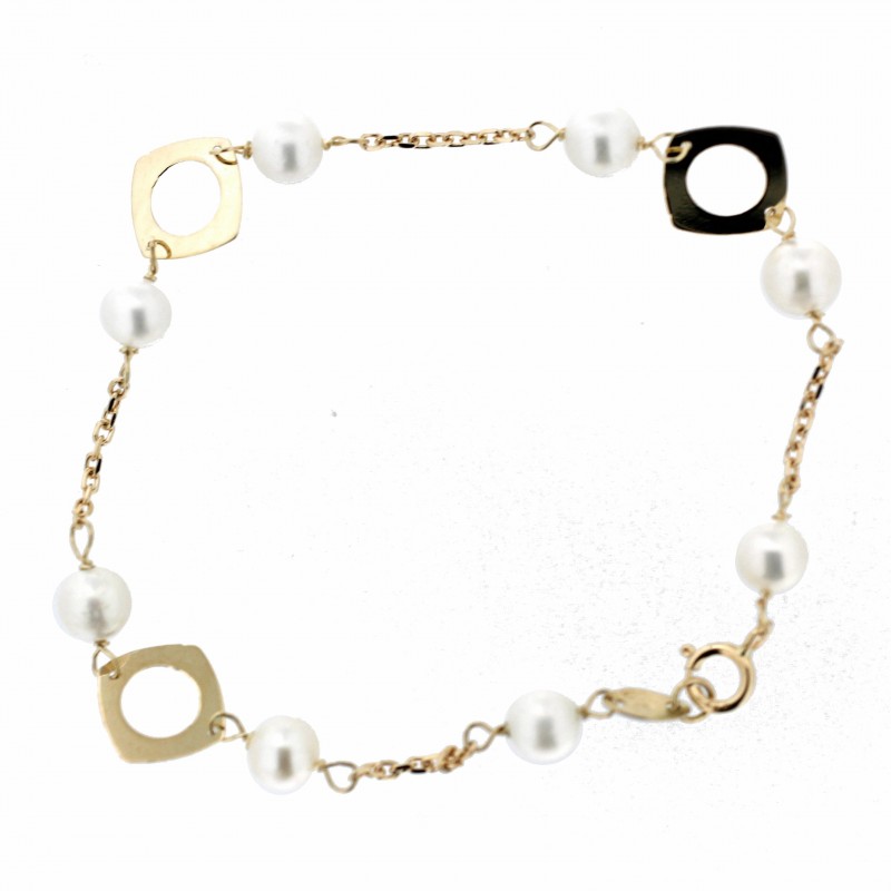 Pulsera  comunion oro 18k [82-pu-133]