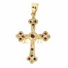 Cruz asturias centro rubi oro de 18k [8-3099-r]