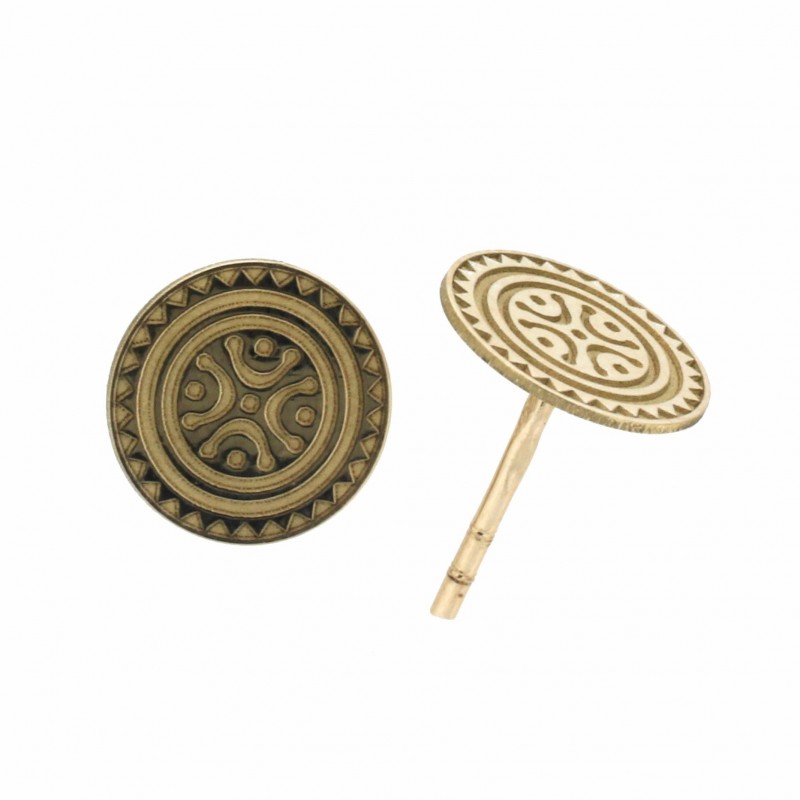 Pendientes estela cantabra oro amarillo 18K [2-1095-2-P]