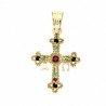 Cruz asturias centro rubi oro de 18k [8-3343-r]
