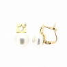 Pendientes perla oro amarillo 18K [85-5135-8-P]