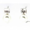 Pendientes perla oro blanco 18K [85-5224-1-P]