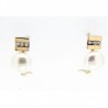 Pendientes perla oro amarillo 18K [85-5224-P]