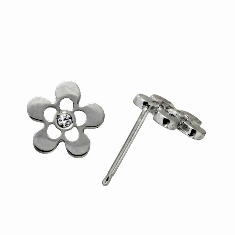 Pendientes oro blanco 18K [85-5291-1-P]