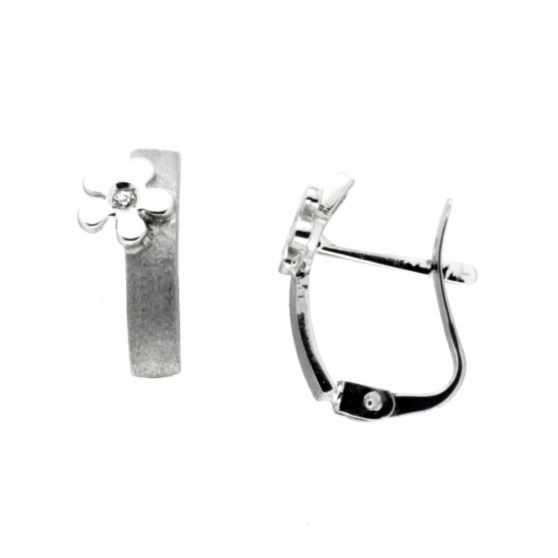 Pendientes oro blanco 18K [85-5410-1-P]