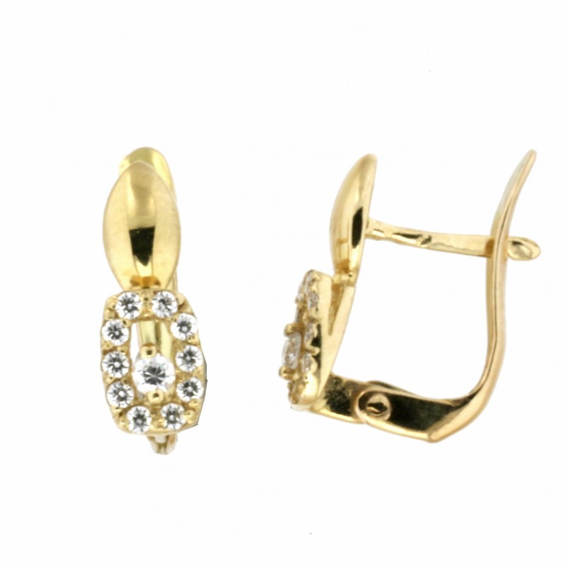 Pendientes comunion Oro 18k [86-1106-P]