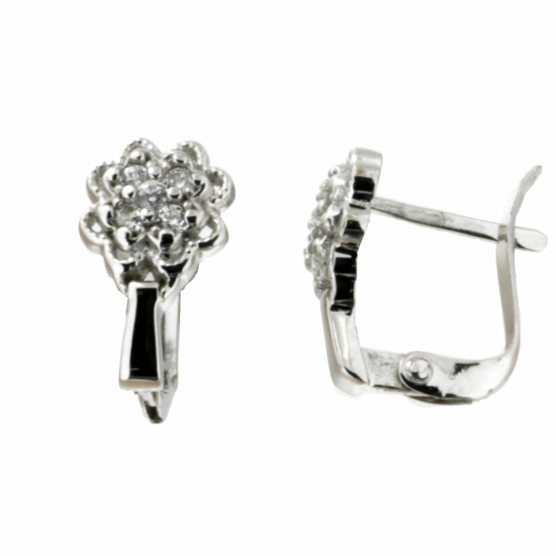 Pendientes comunion oro blanco Oro 18k [86-1566-1-P]