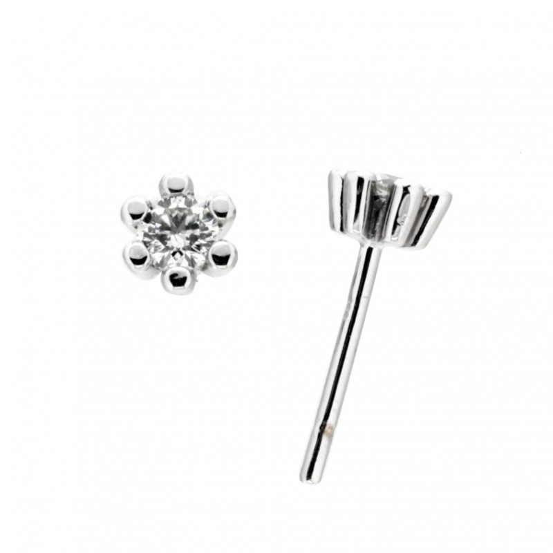 Pendientes diamantes oro blanco 18K [86-1822-2-36-P]