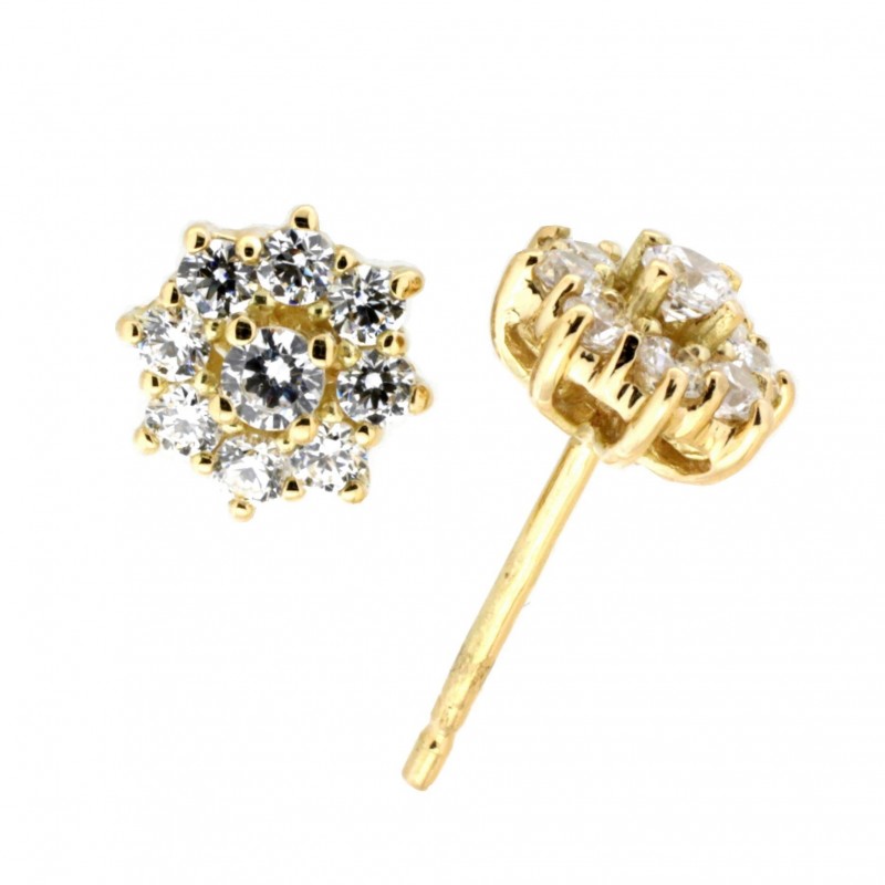 Pendientes oro amarillo 18K [86-7657-P]