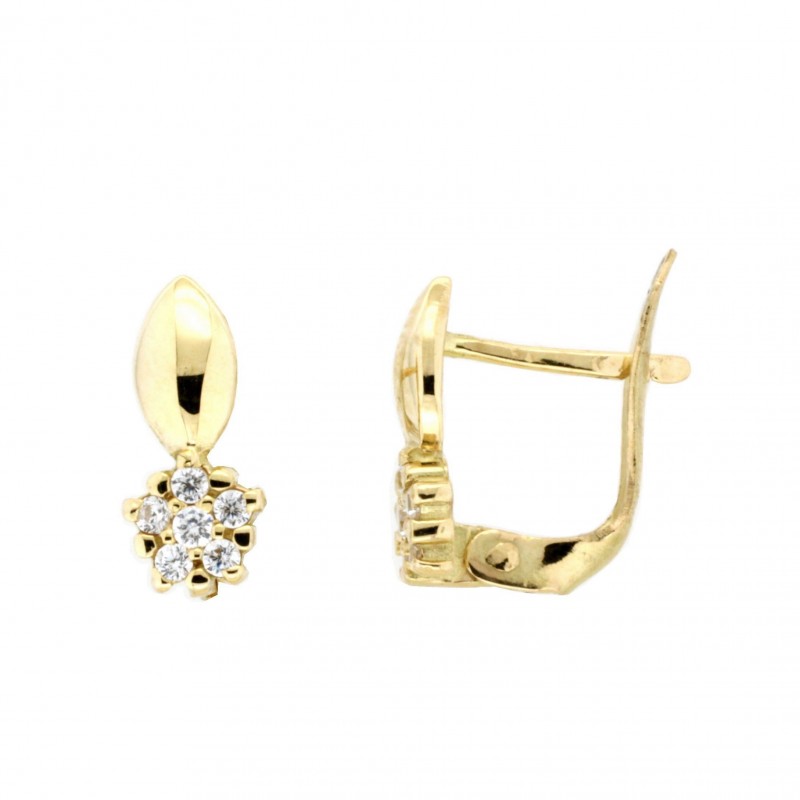 Pendientes comunion Oro 18k [86-9195-P]
