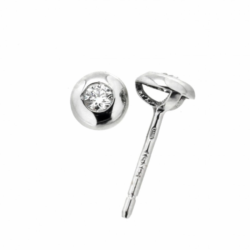 Pendientes diamantes oro blanco 18K [87-940-6-P]