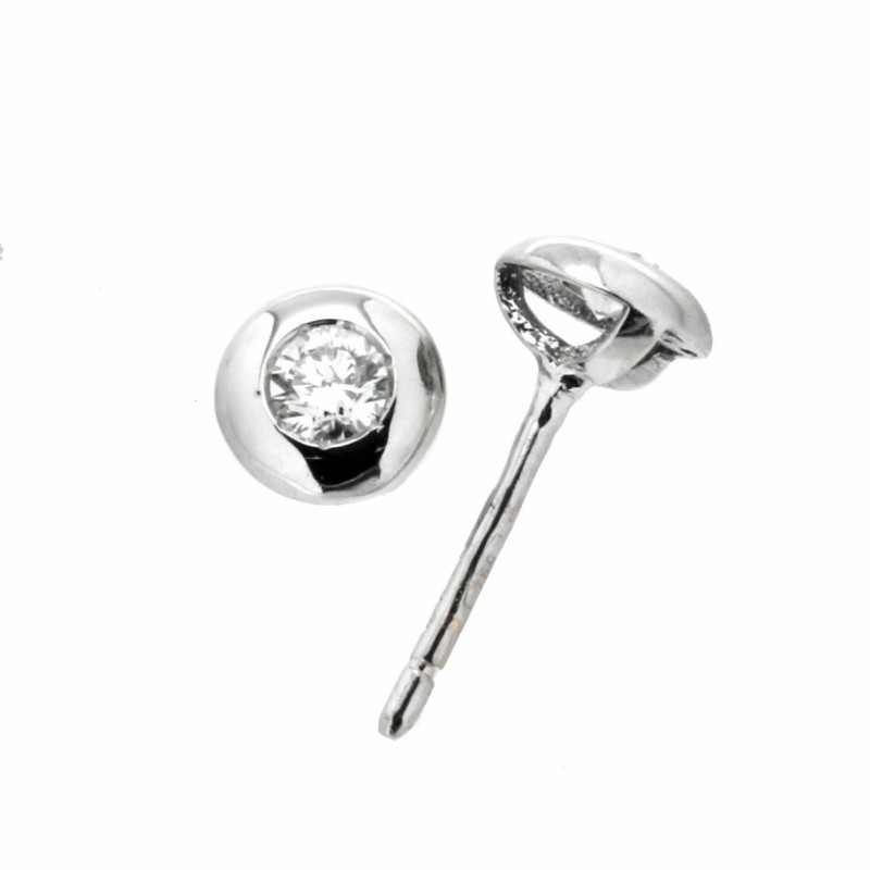Pendientes diamantes oro blanco 18K [87-940-7-P]