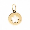 Colgante nacar flor oro amarillo 18k [88-2712 ]
