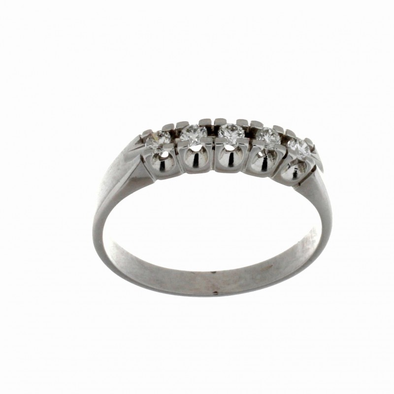 Media alianza diamantes oro blanco