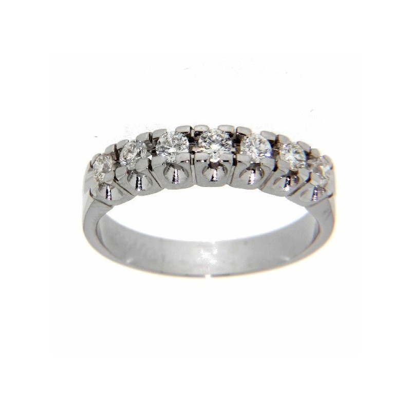 Media alianza diamantes oro blanco