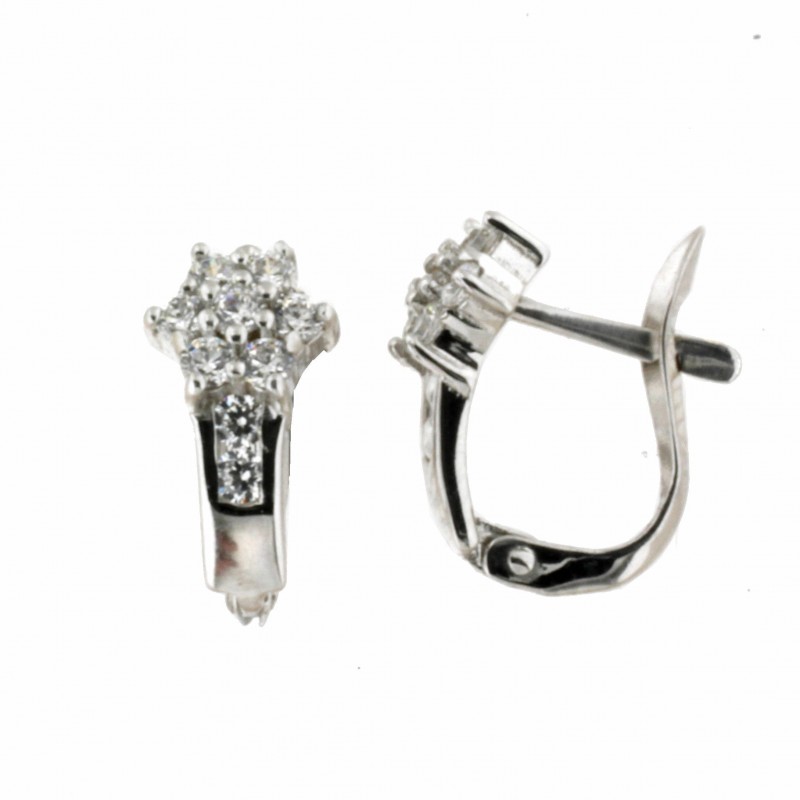 Pendientes comunion oro blanco Oro 18k [90-6559-1-P]