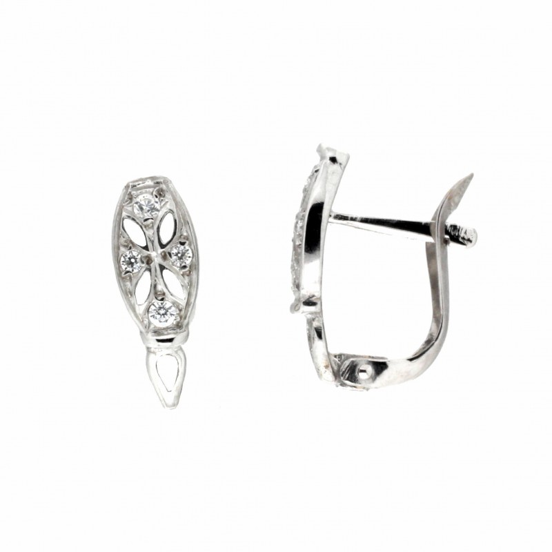 Pendientes comunion oro blanco Oro 18k [90-6622-1-P]