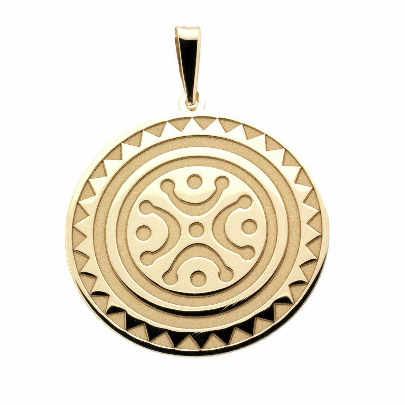 Colgante estela cantabra oro amarillo 18k [2-145-3 ]