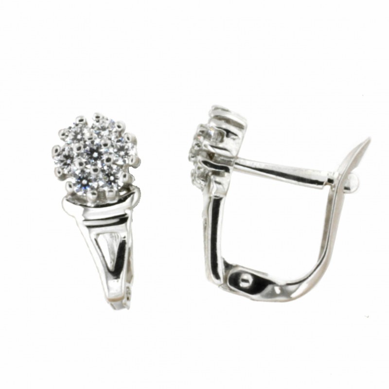 Pendientes comunion oro blanco Oro 18k [90-6674-1-P]