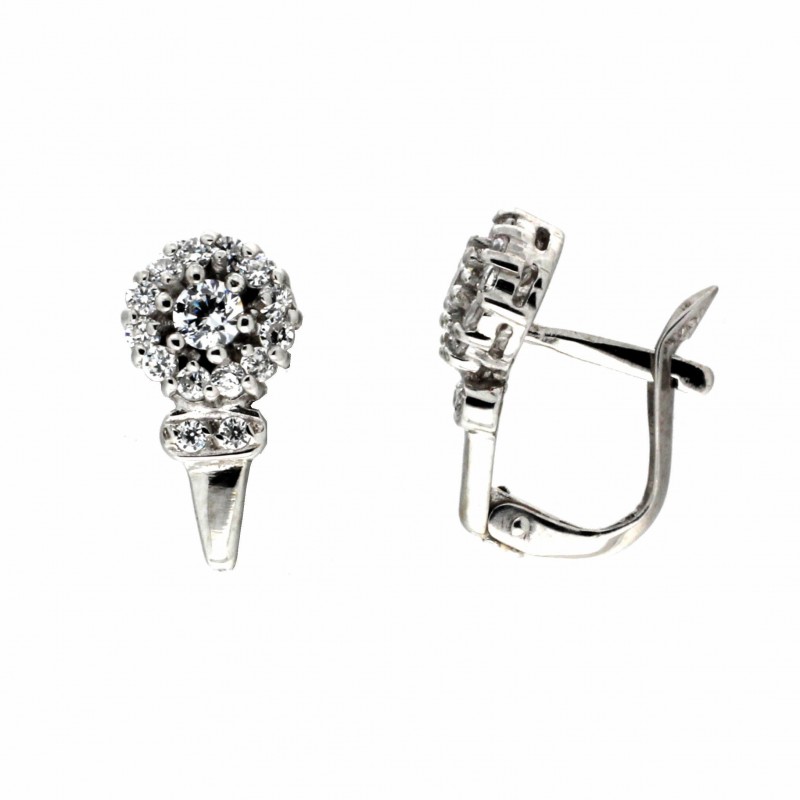 Pendientes comunion oro blanco Oro 18k [90-6744-1-P]