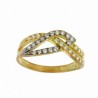 Anillo sortija oro bicolor 18k [90-7050-s ]