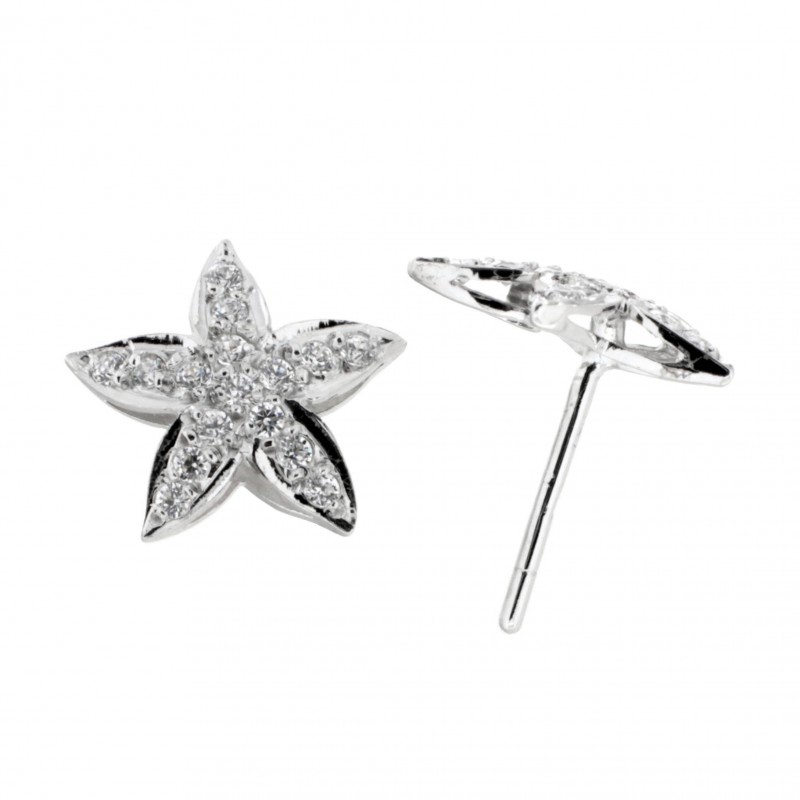 Pendientes oro blanco 18K [90-7257-1-P]