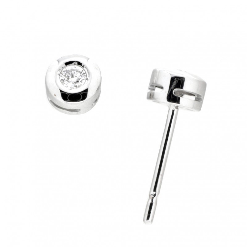 Pendientes diamantes oro blanco 18K [922-1531-12-P]