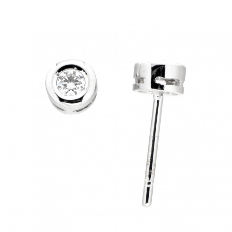 Pendientes diamantes oro blanco 18K [922-1531-18-P]
