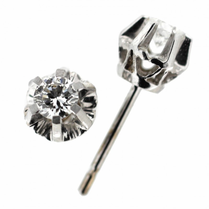 Pendientes diamantes oro blanco 18K [922-2028-32-P]