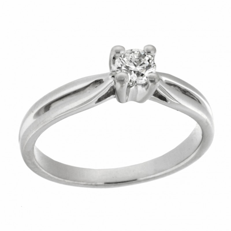 Solitario diamantes oro blanco, oro 18k [ 922-2414-24-s ]