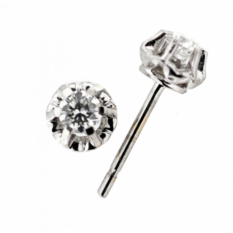 Pendientes diamantes oro blanco 18K [922-271-45-P]