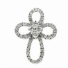 Cruz diamantes oro de 18k garantizado [93-2051]