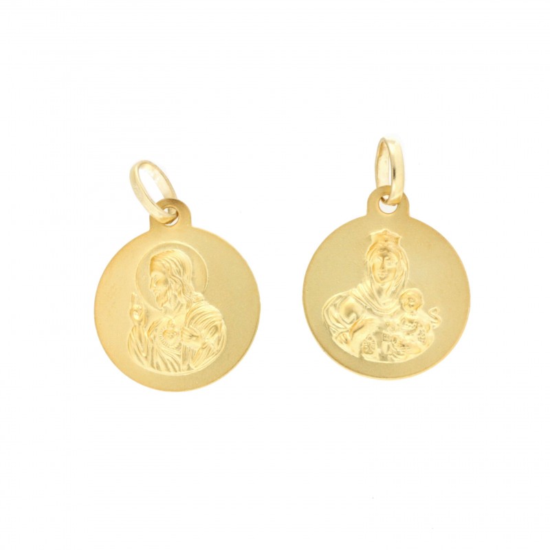 Medalla escapulario sin bisel oro 18k [21-5003-16]