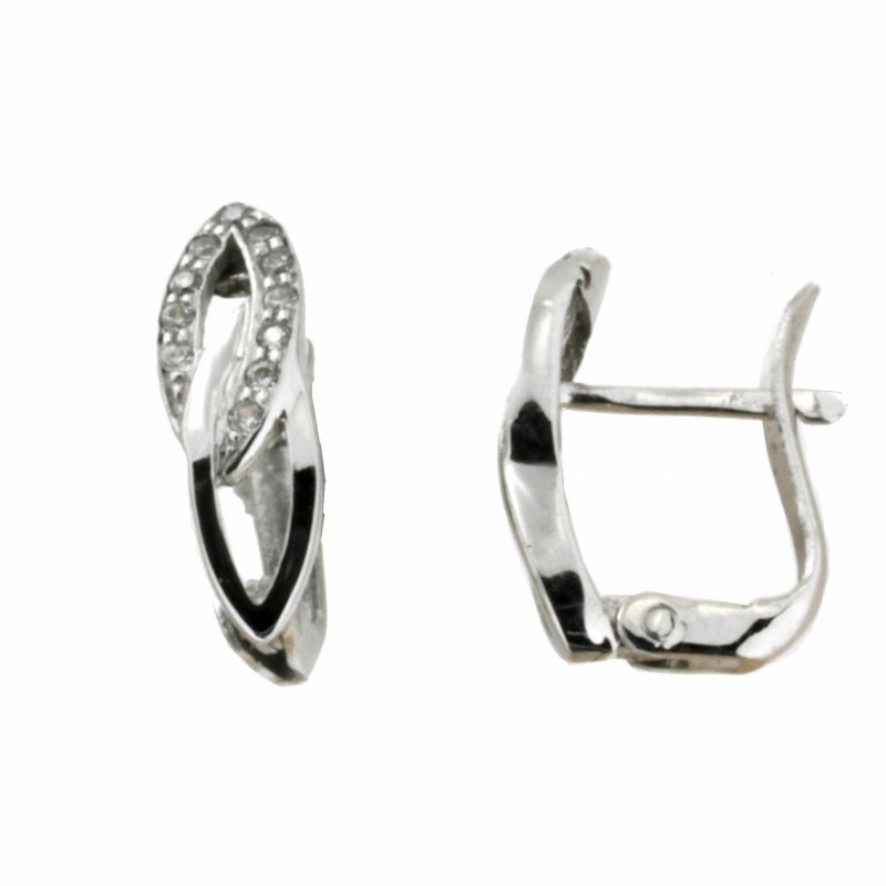 Pendientes comunion oro blanco Oro 18k [94-3111-P]