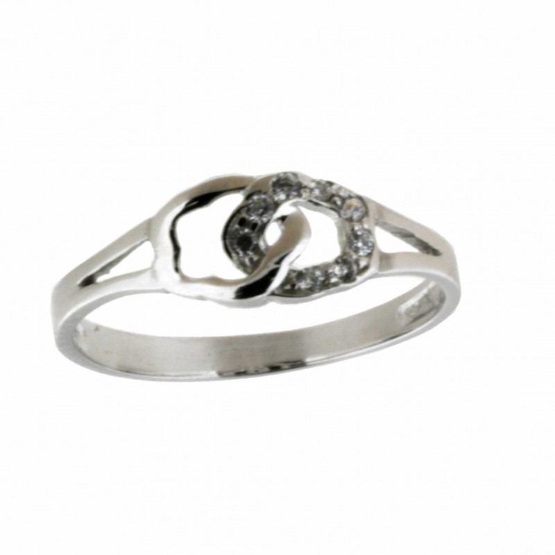 Sortija comunion oro blanco