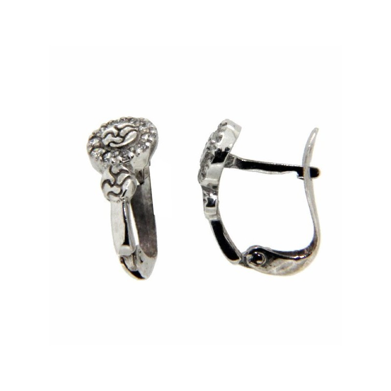 Pendientes comunion oro blanco Oro 18k [94-3735-1-P]