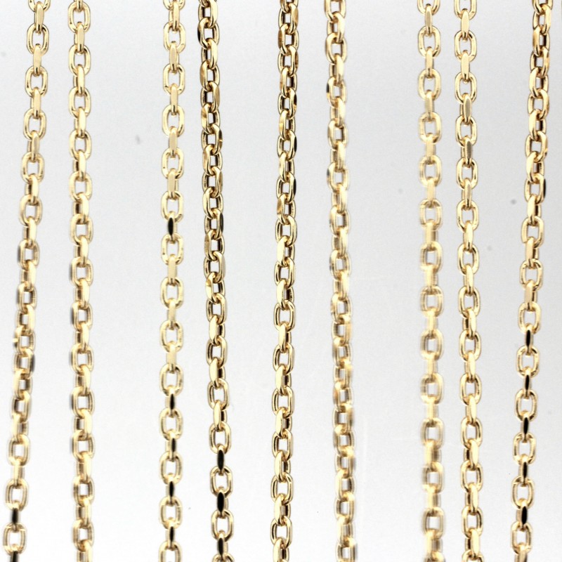 Cadena hueco en oro amarillo 18k [c-19-7974-50 ]